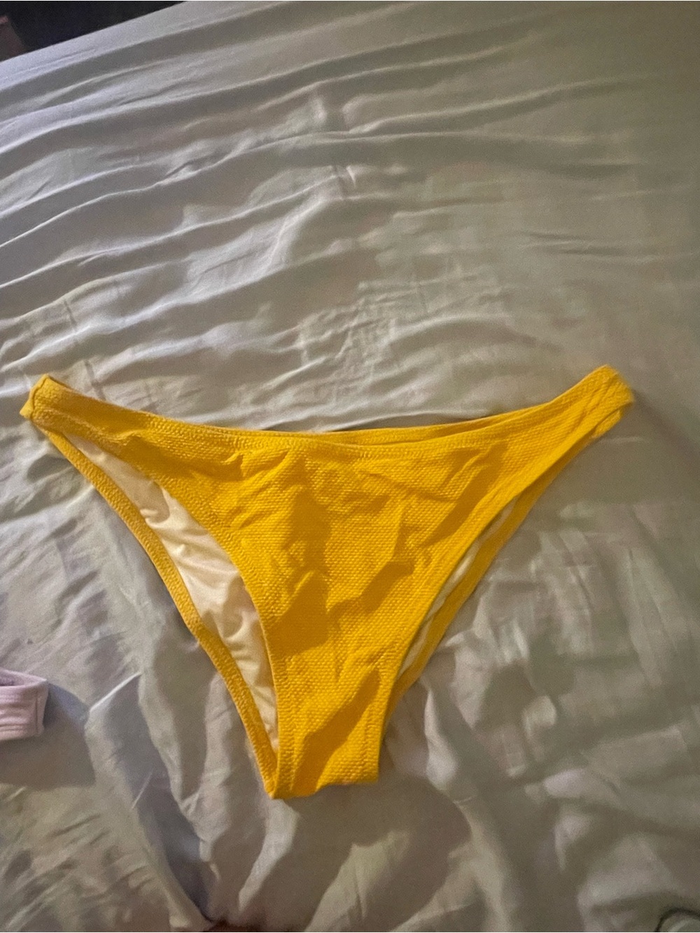 Shade & Shore Yellow Trim Bikini Bottom